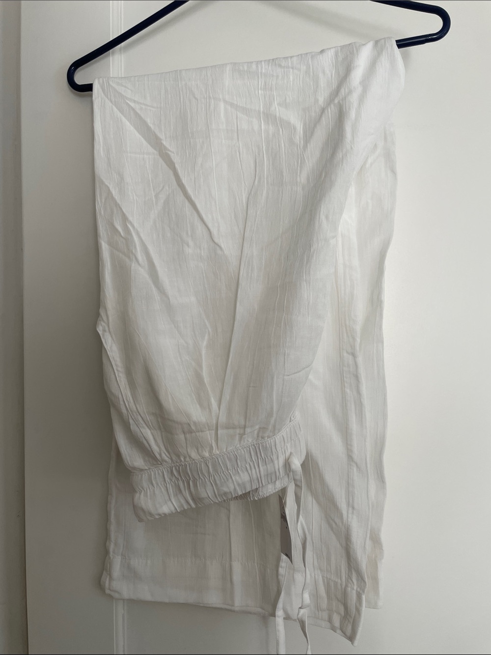 White Drawstring Elastic Waist Pants GapBody collection (Gap)